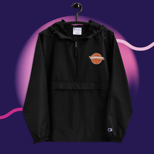 Jiggonaut X Champion Jiggonaut Logo Packable Jacket Orange