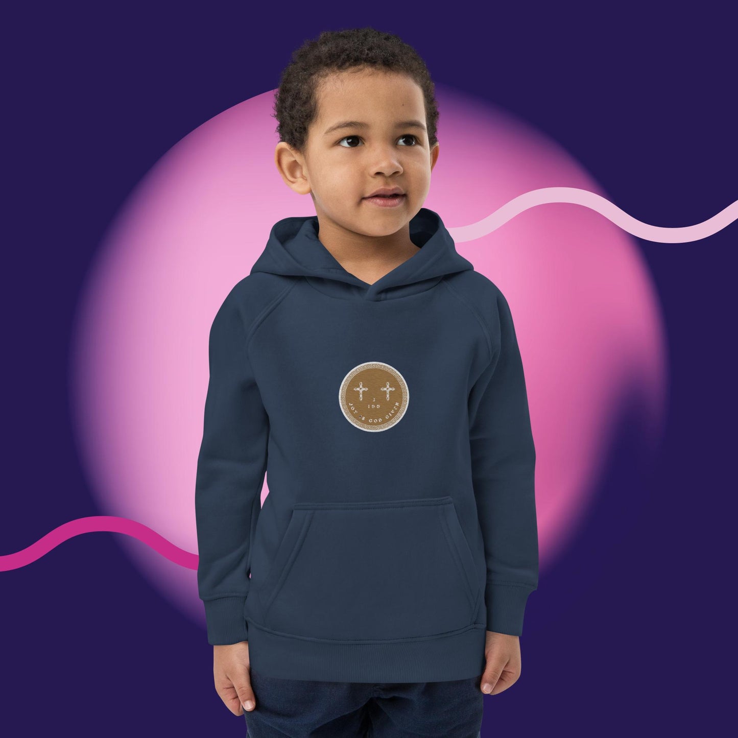 Kids J.I.G.G Logo Hoodie Gold