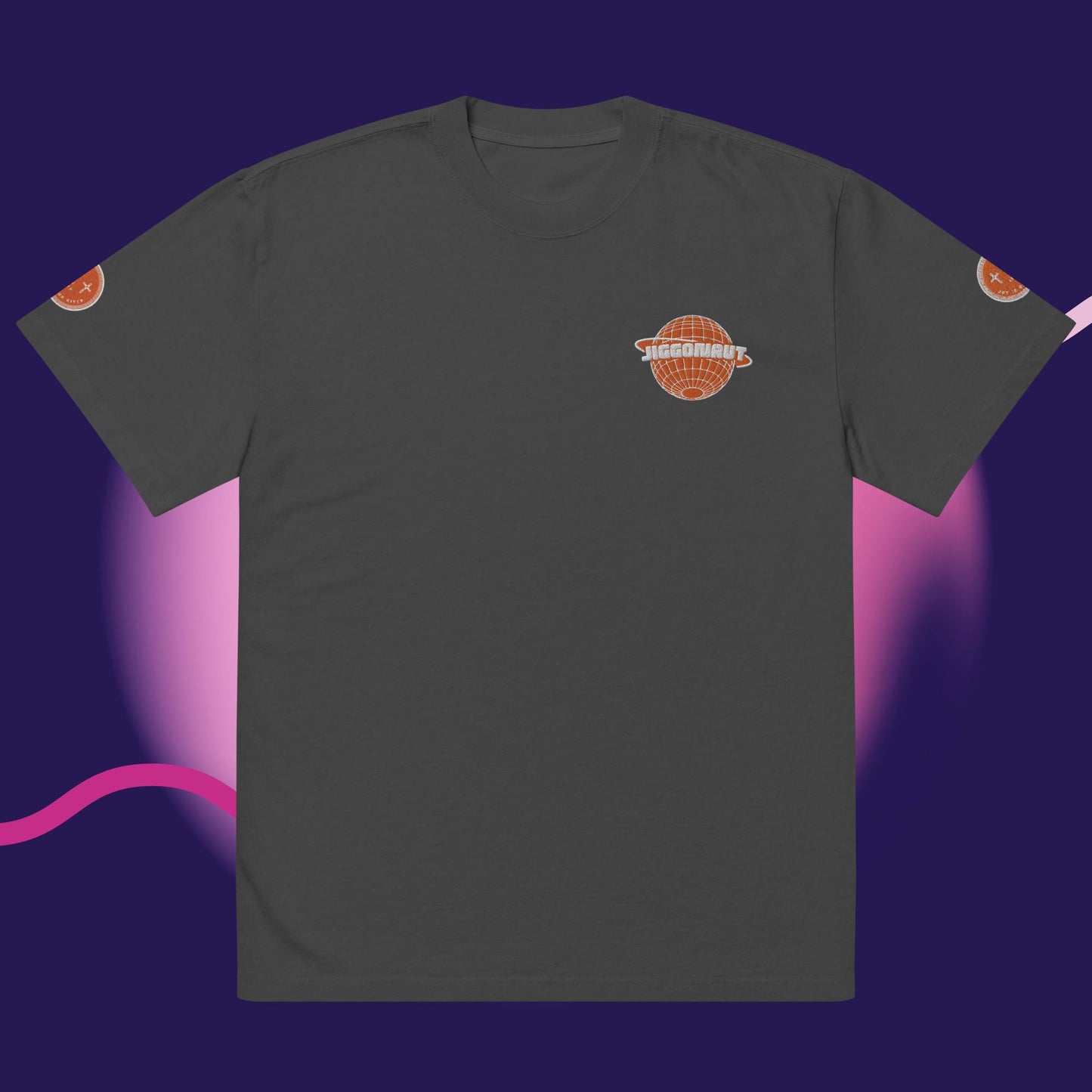 Oversized Jiggonaut Logo T-shirt Orange