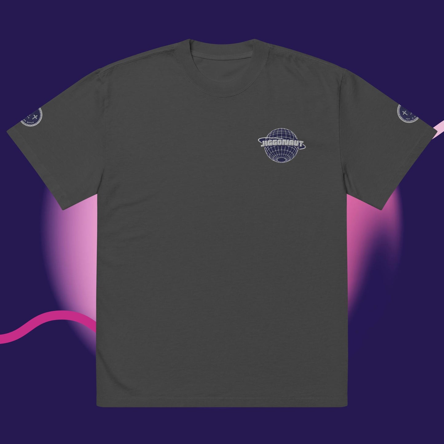 Oversized Jiggonaut Logo T-shirt Royal Blue