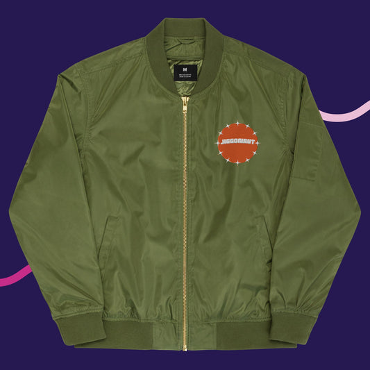 Jiggonaut Constellation Logo Bomber Jacket Orange