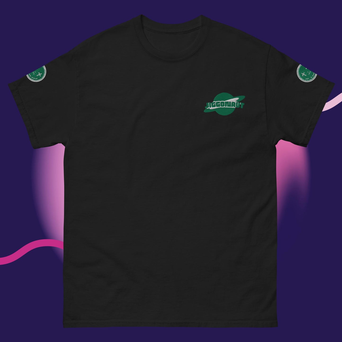Unisex Jiggy Galaxy Logo T-shirt Kelly Green
