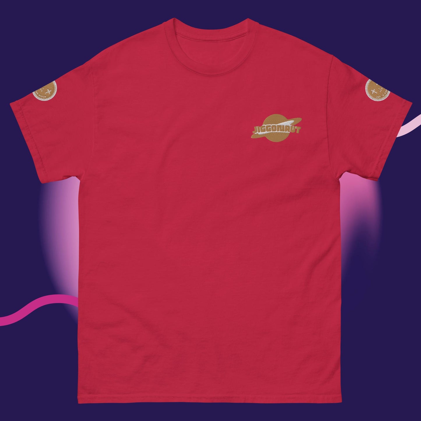 Unisex Jiggy Galaxy Logo T-shirt Gold