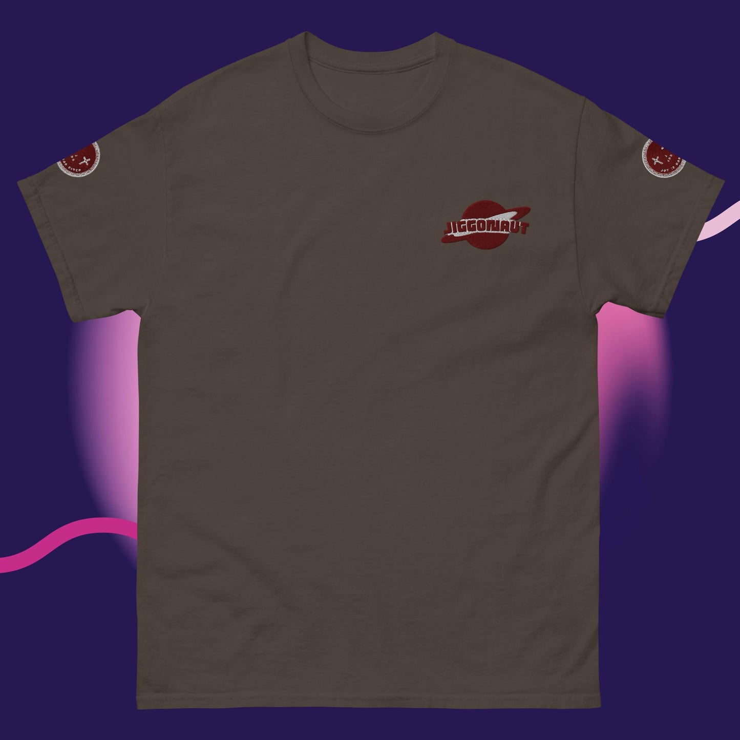 Unisex Jiggy Galaxy Logo T-shirt Maroon