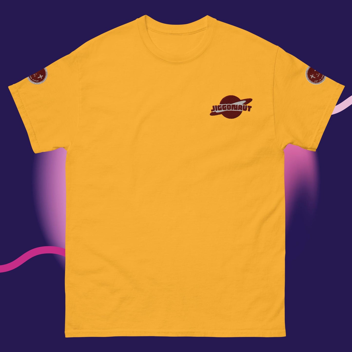 Unisex Jiggy Galaxy Logo T-shirt Maroon