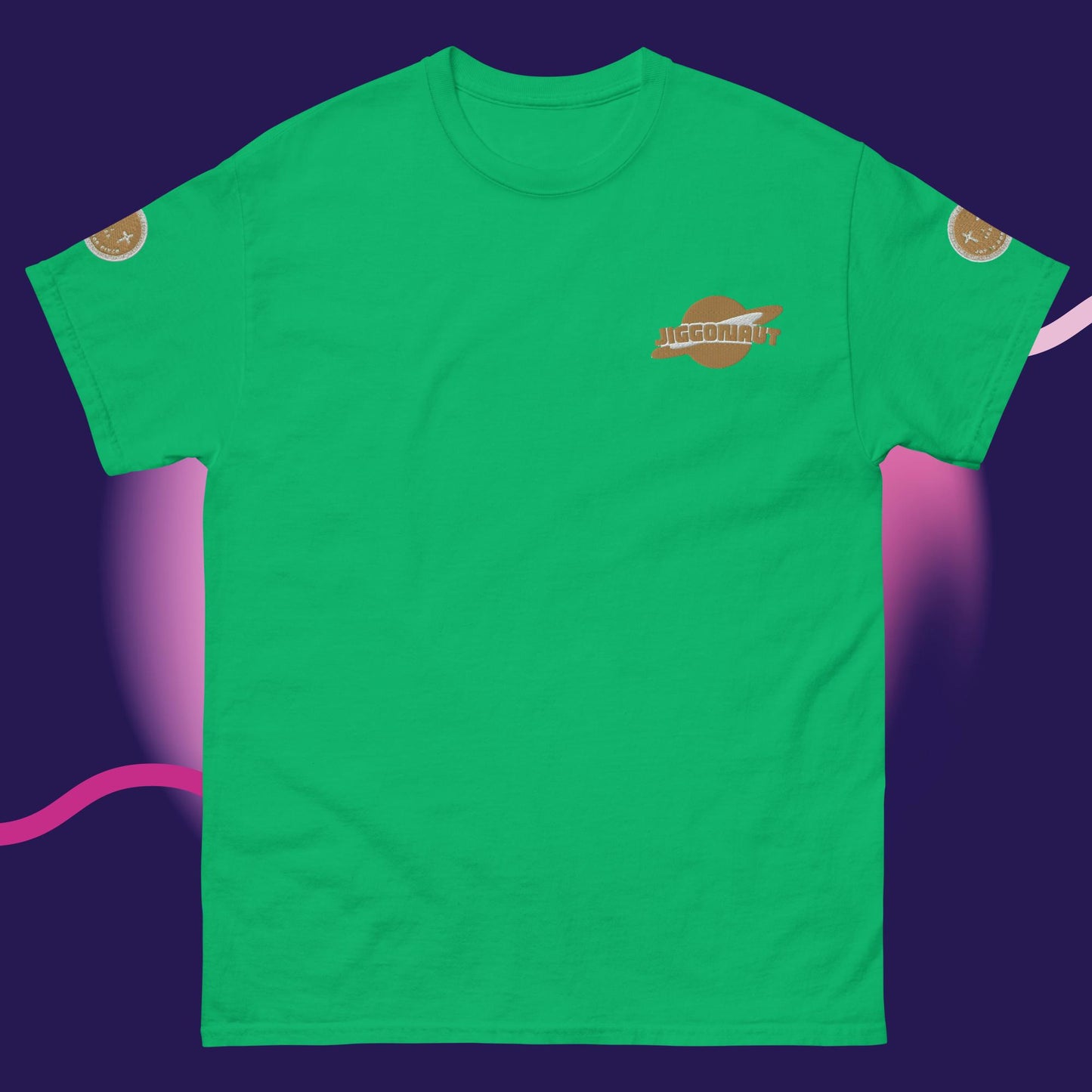 Unisex Jiggy Galaxy Logo T-shirt Gold