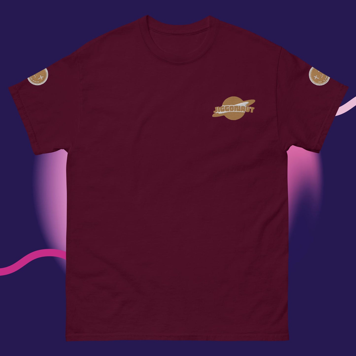 Unisex Jiggy Galaxy Logo T-shirt Gold