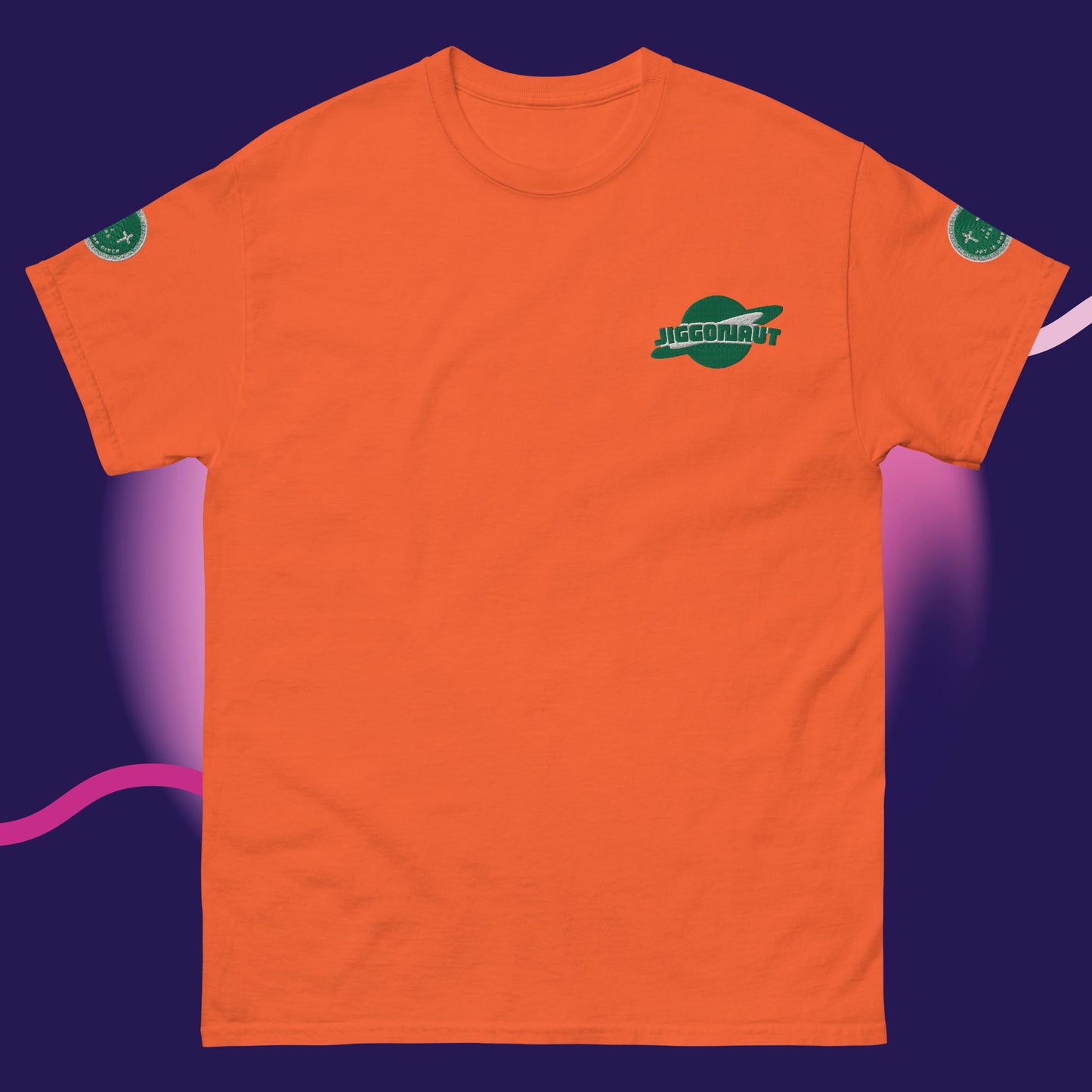 Unisex Jiggy Galaxy Logo T-shirt Kelly Green