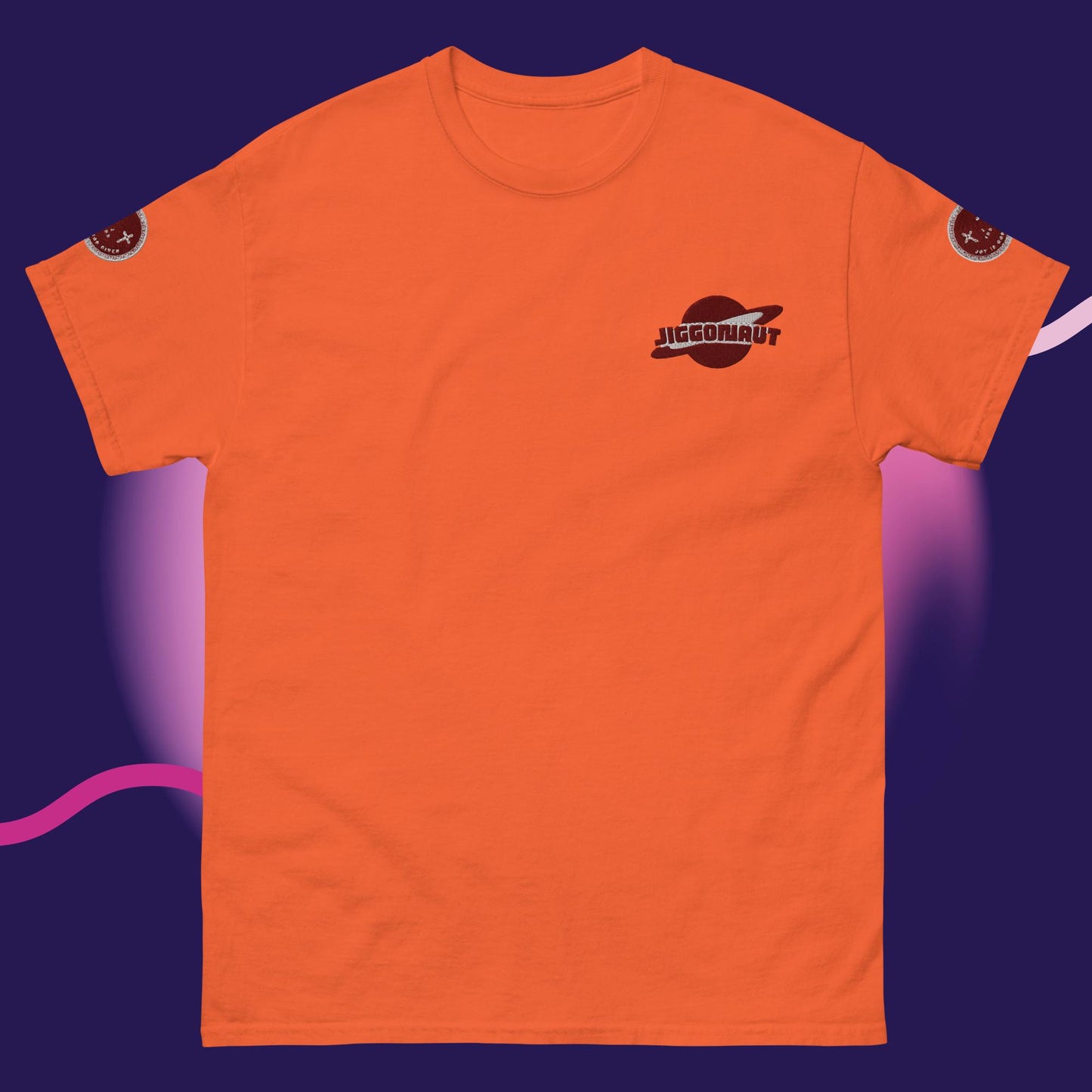 Unisex Jiggy Galaxy Logo T-shirt Maroon