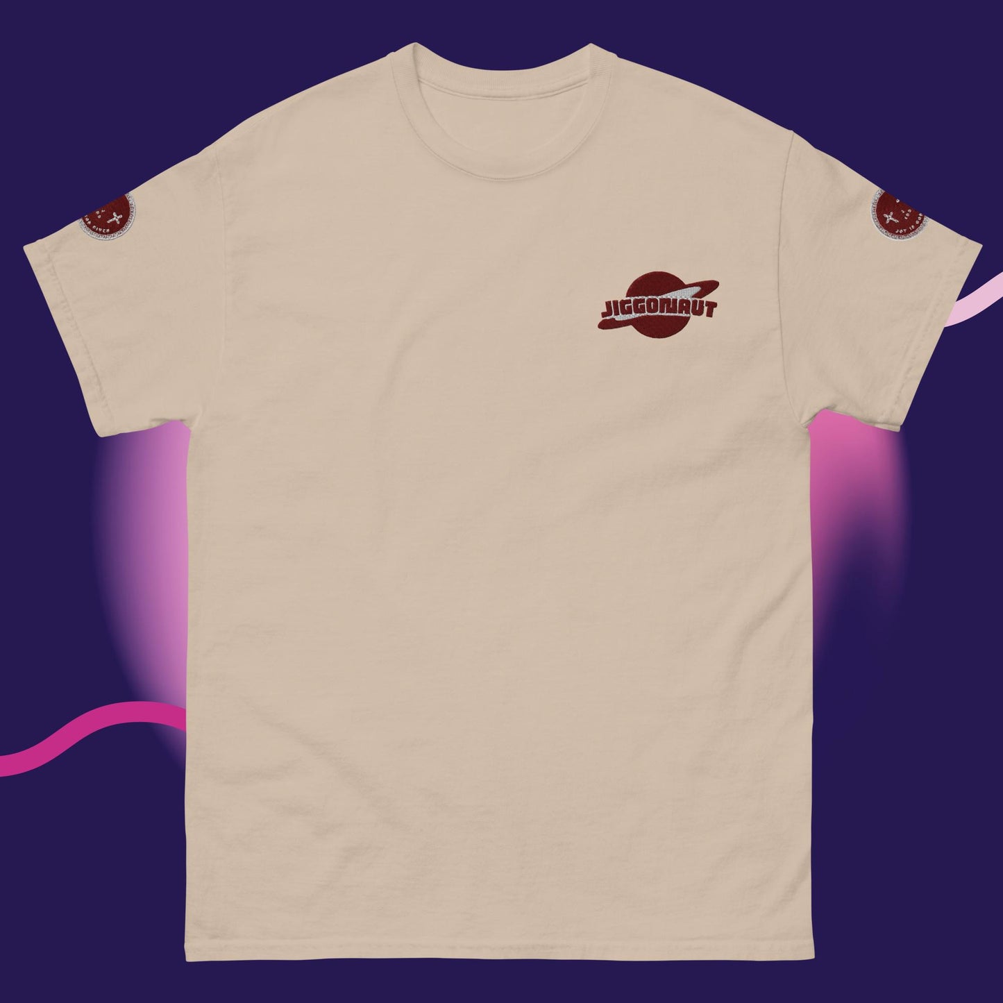 Unisex Jiggy Galaxy Logo T-shirt Maroon
