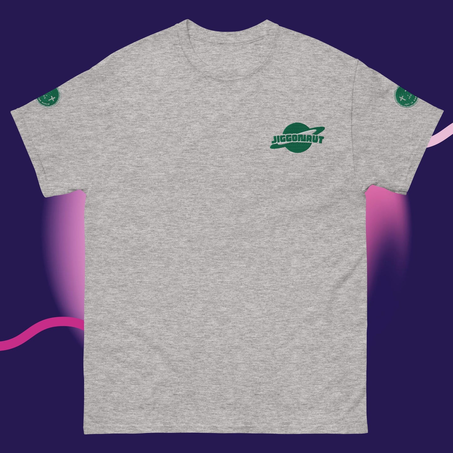 Unisex Jiggy Galaxy Logo T-shirt Kelly Green