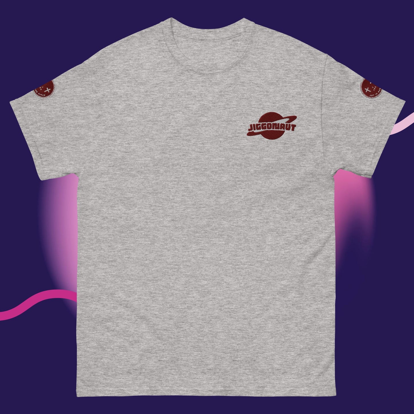 Unisex Jiggy Galaxy Logo T-shirt Maroon