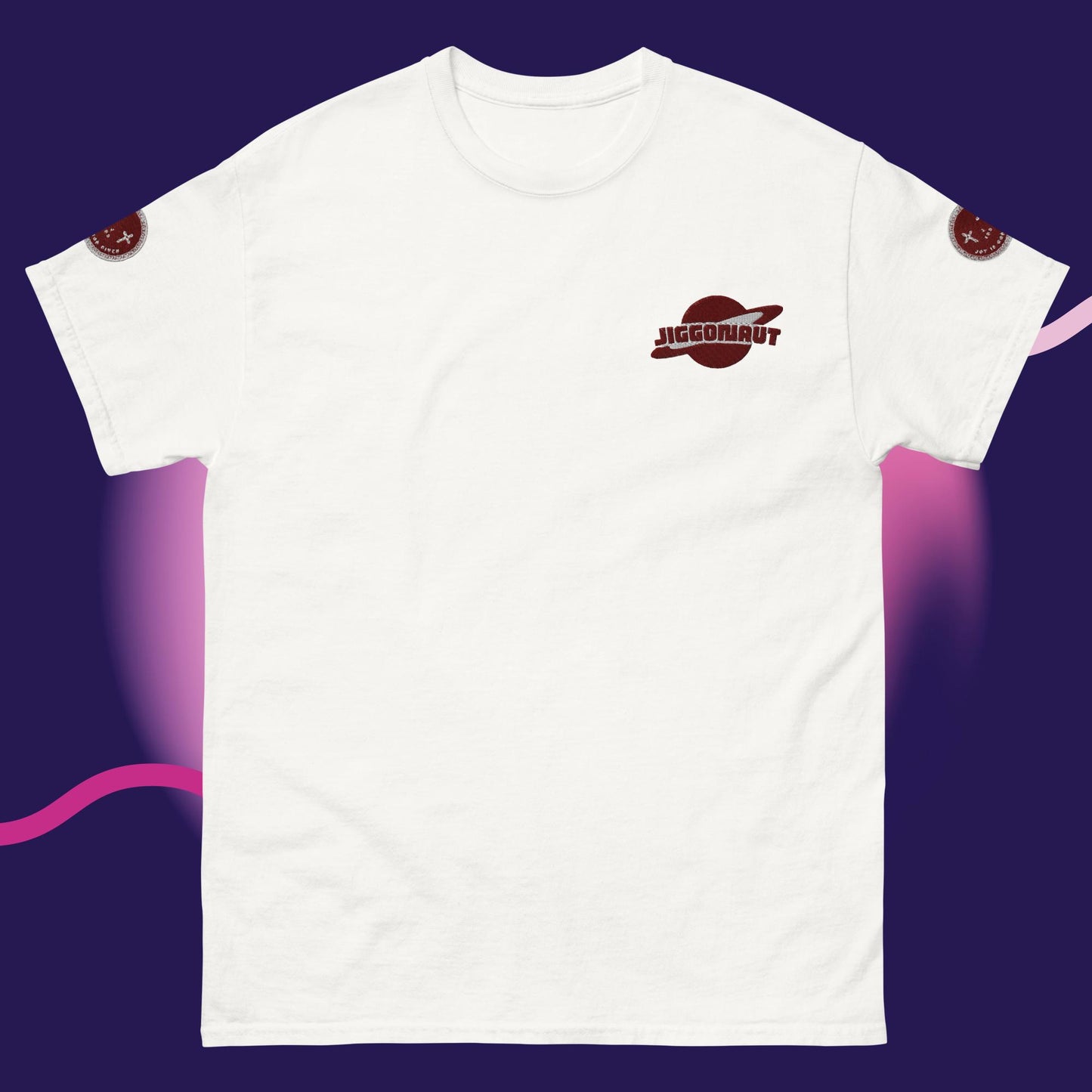 Unisex Jiggy Galaxy Logo T-shirt Maroon