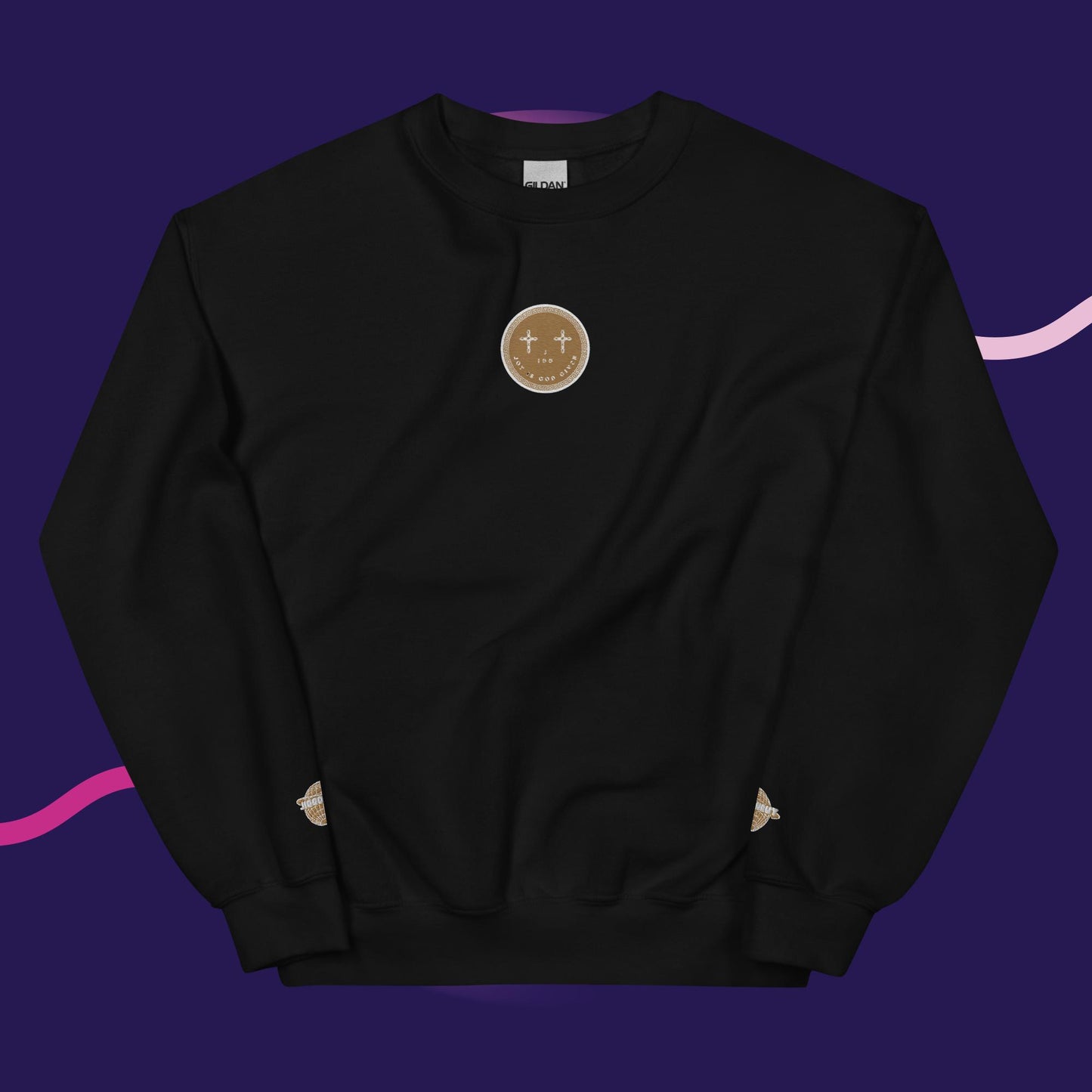 Unisex J.I.G.G Logo Sweatshirt Gold