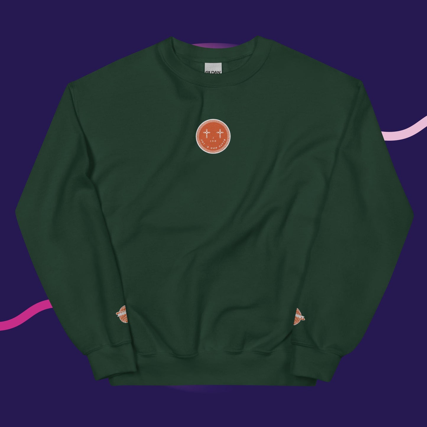 Unisex J.I.G.G Logo Sweatshirt Orange