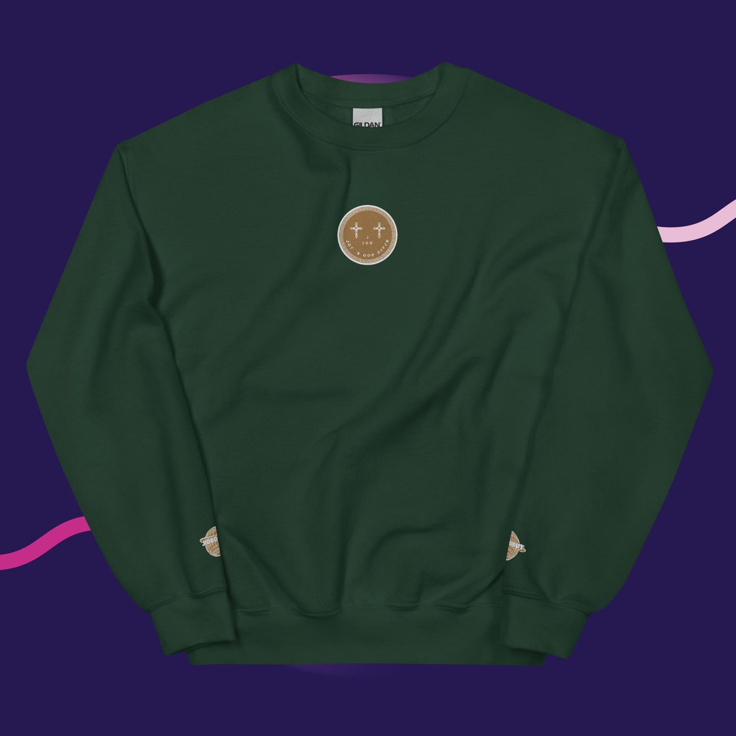 Unisex J.I.G.G Logo Sweatshirt Gold
