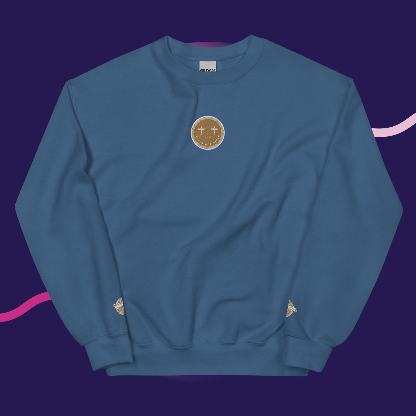 Unisex J.I.G.G Logo Sweatshirt Gold