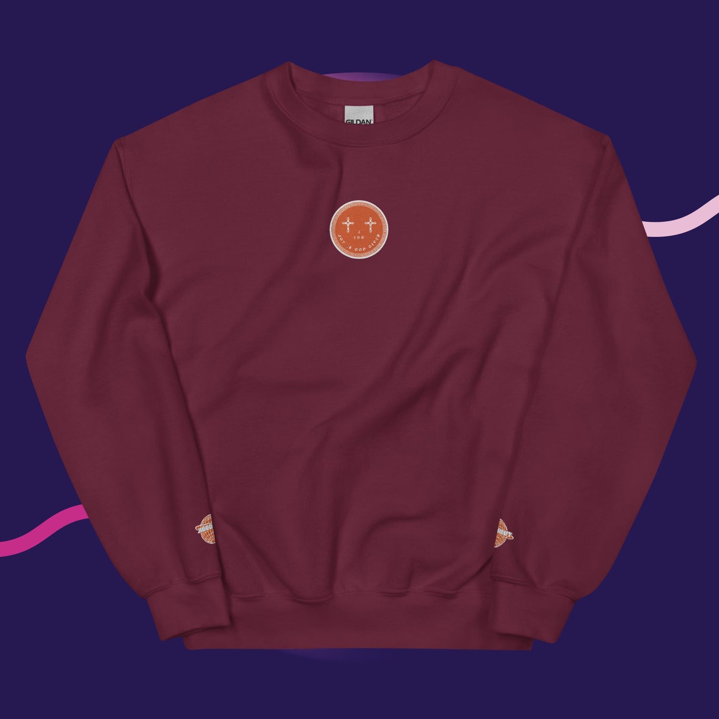 Unisex J.I.G.G Logo Sweatshirt Orange