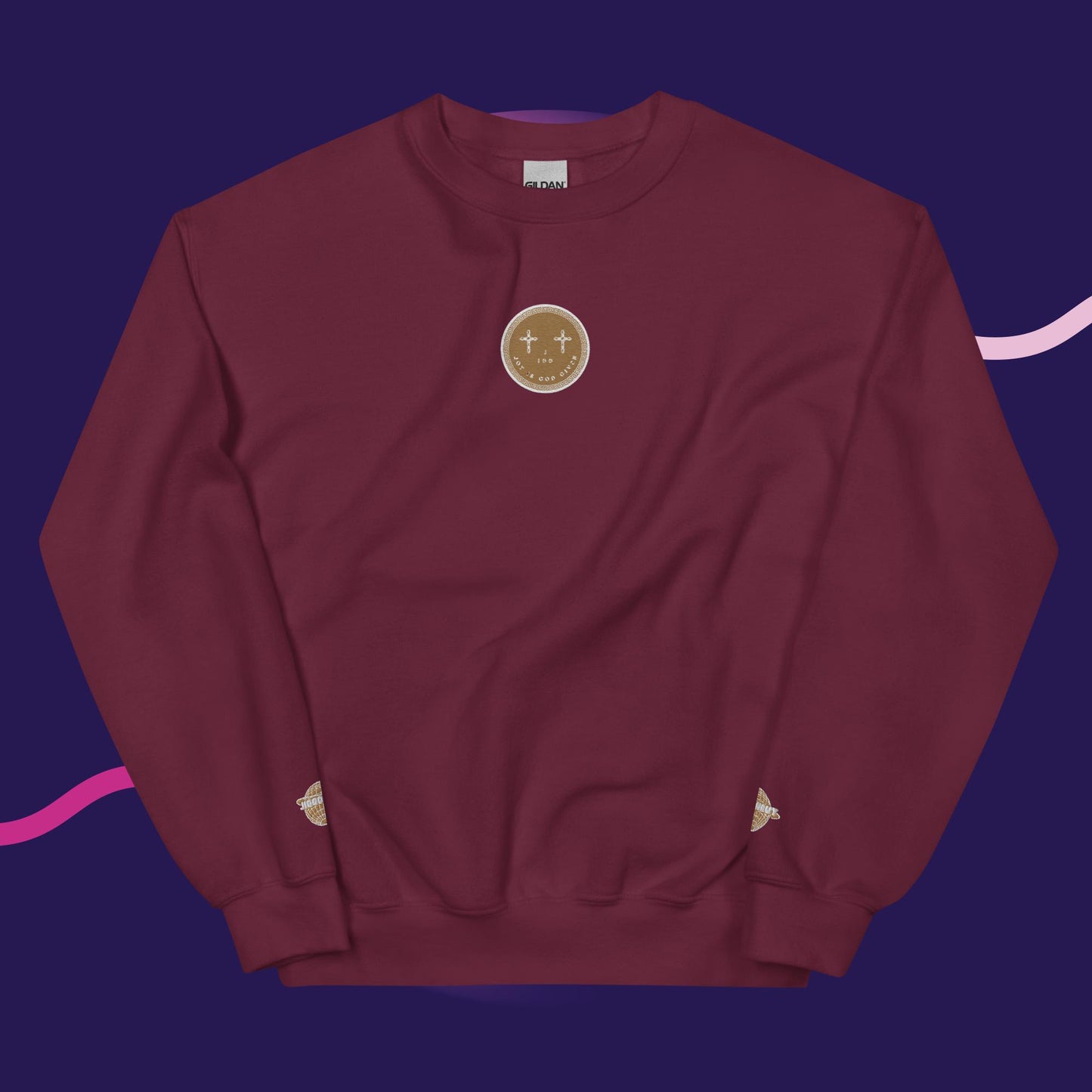 Unisex J.I.G.G Logo Sweatshirt Gold