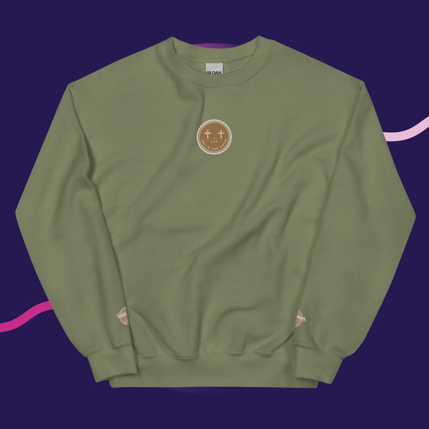 Unisex J.I.G.G Logo Sweatshirt Gold