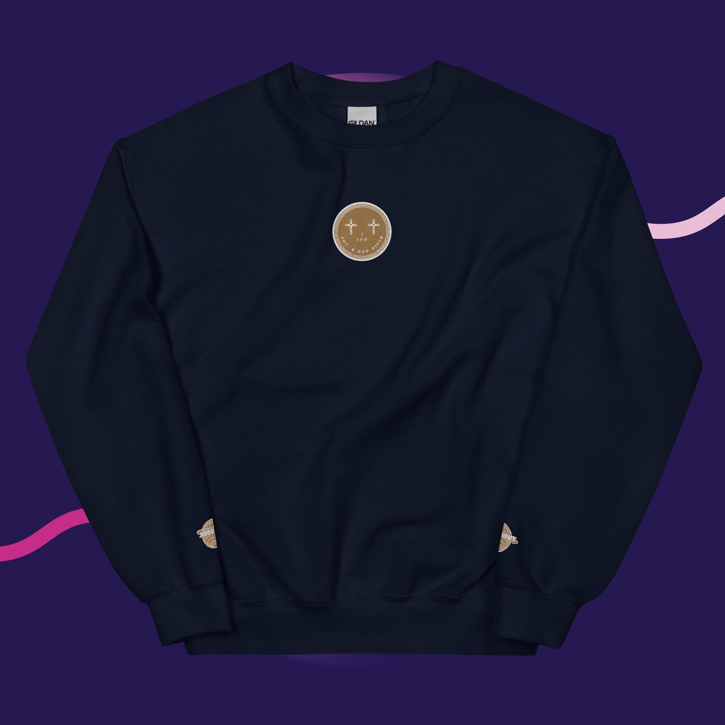 Unisex J.I.G.G Logo Sweatshirt Gold