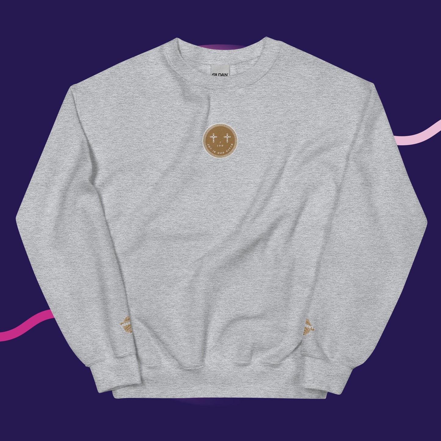Unisex J.I.G.G Logo Sweatshirt Gold