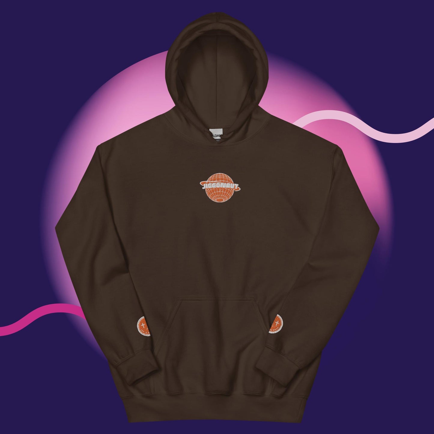 Unisex Jiggonaut Logo Hoodie Orange