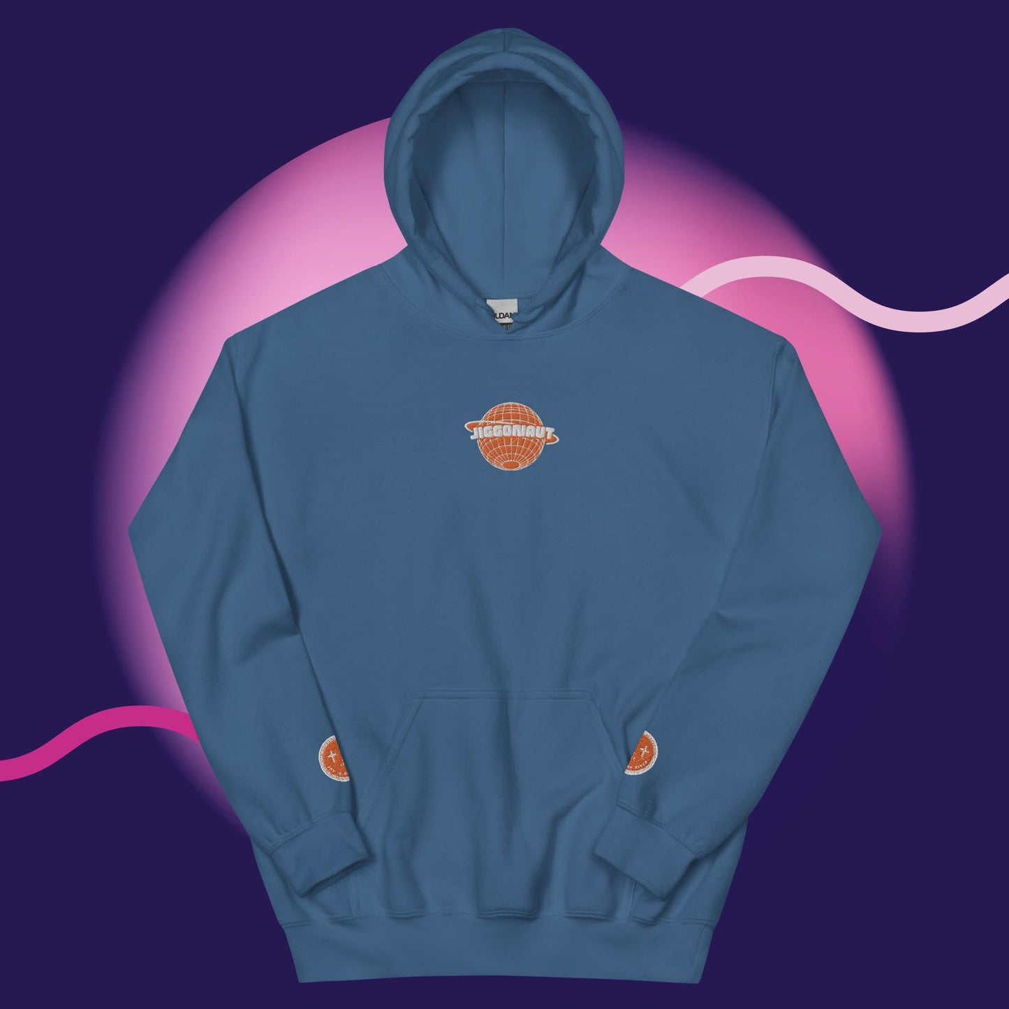 Unisex Jiggonaut Logo Hoodie Orange