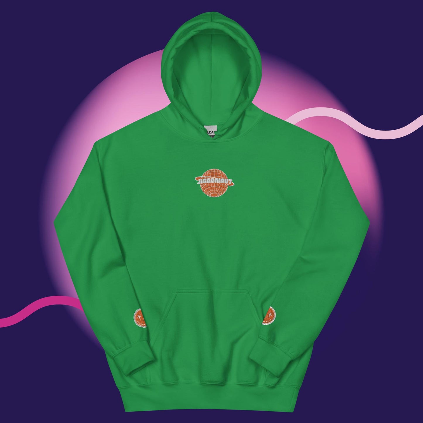 Unisex Jiggonaut Logo Hoodie Orange