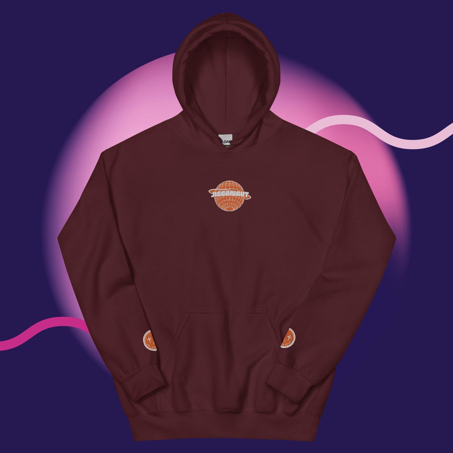 Unisex Jiggonaut Logo Hoodie Orange