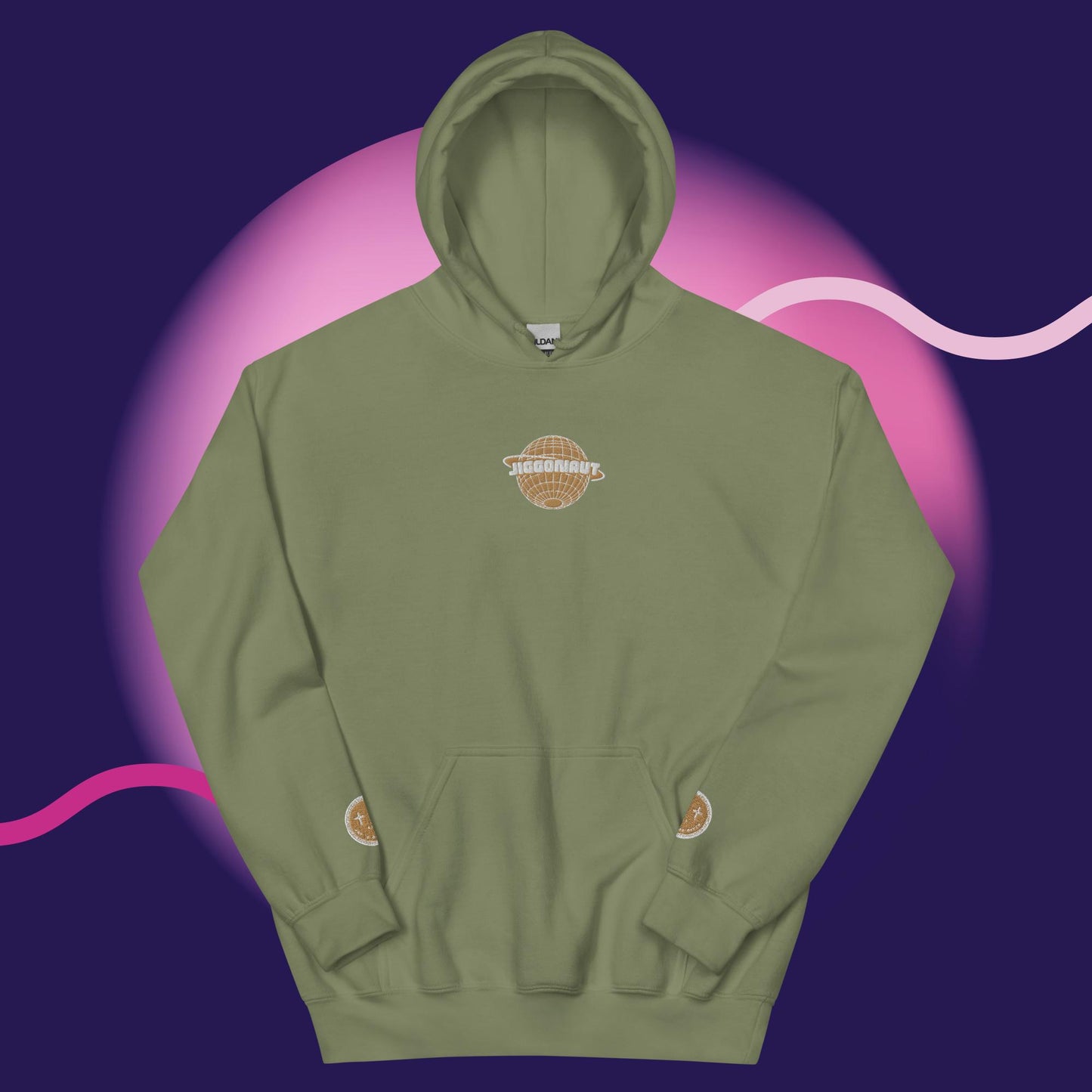 Unisex Jiggonaut Logo Hoodie Gold
