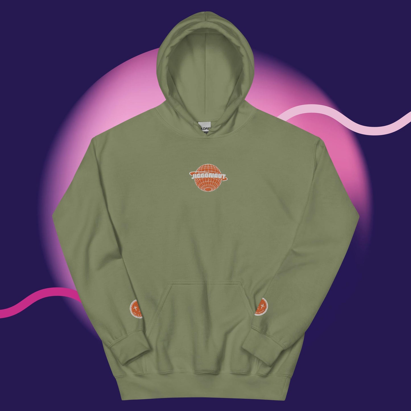 Unisex Jiggonaut Logo Hoodie Orange