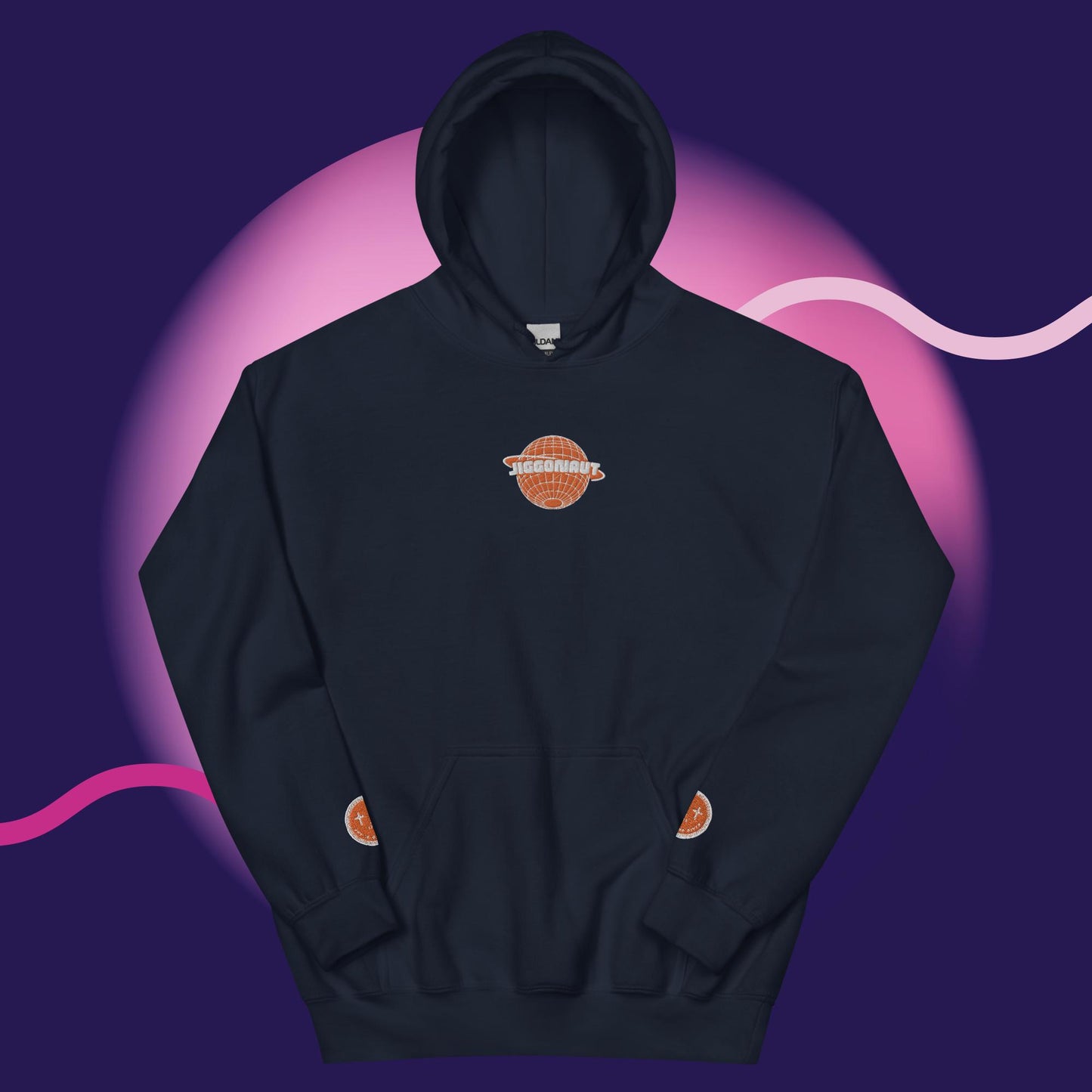 Unisex Jiggonaut Logo Hoodie Orange