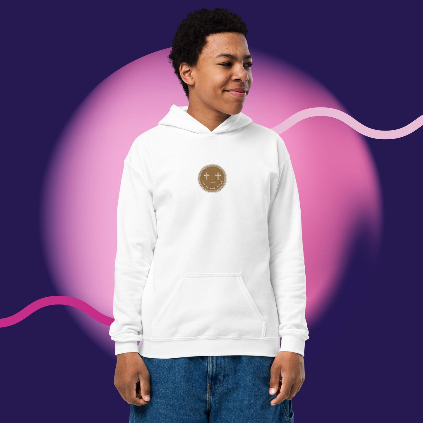 Youth J.I.G.G Logo Gold Hoodie