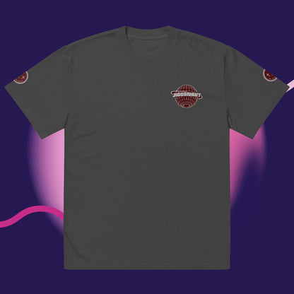 Oversized Jiggonaut Logo T-shirt Maroon