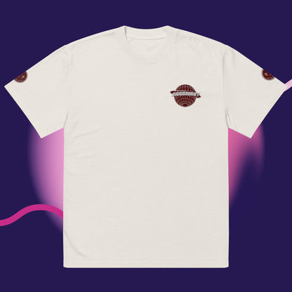Oversized Jiggonaut Logo T-shirt Maroon