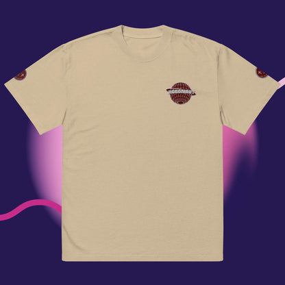 Oversized Jiggonaut Logo T-shirt Maroon